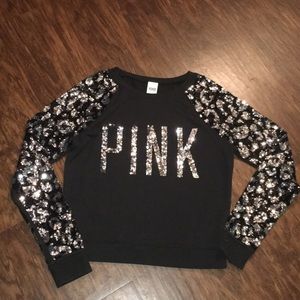 Pink sequin sweater